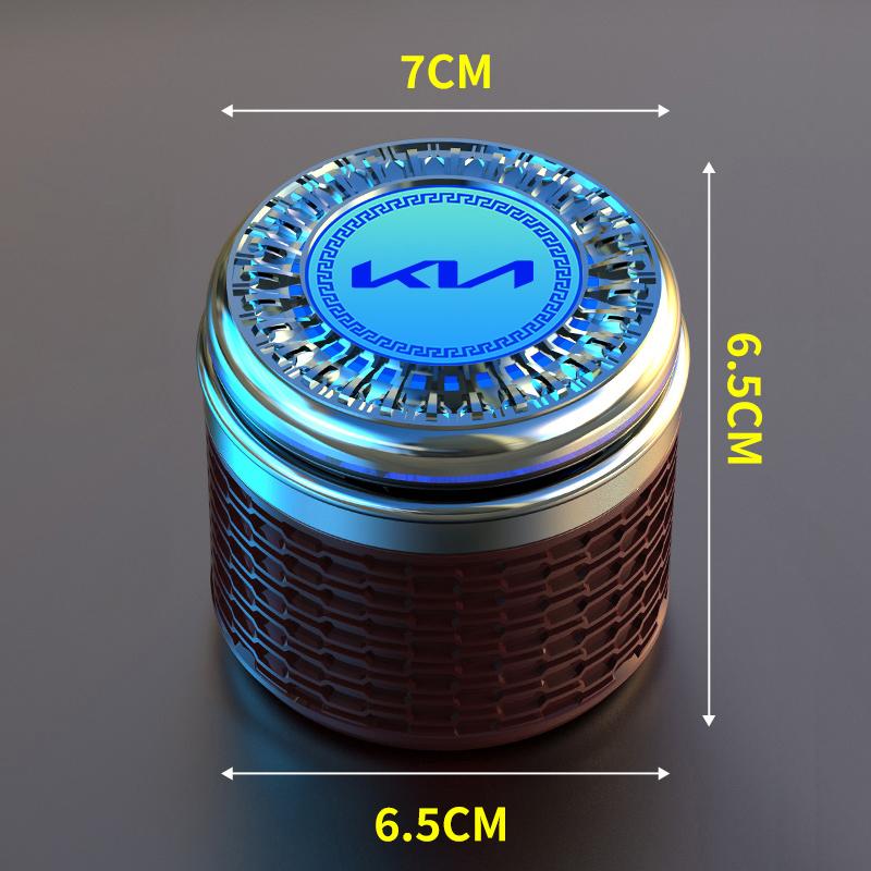 Car Ashtray LED Noctilucent Cigarette Butt Trash Box Accessories For KIA K5 K9 Sorento Ceed Sportage Carnival Stinger Forte Niro zpjm80
