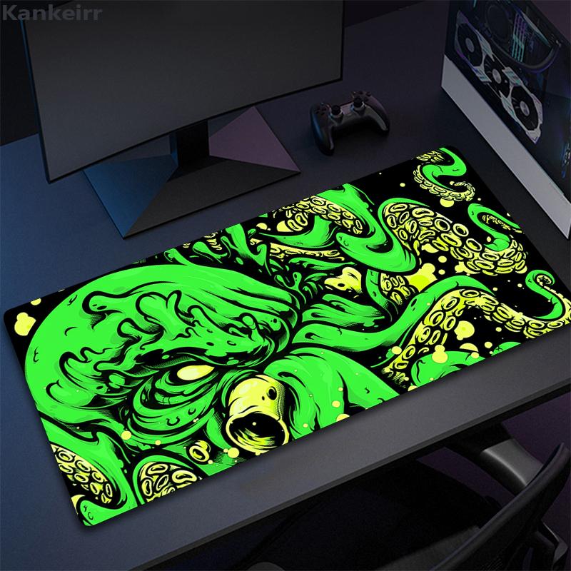 Large Mouse Pad Colour Octopus Monster Desk Mousepad Cute HD Deskmat Extended Gaming Keyboard Mats Large XL Gamer Mousepad 90x40