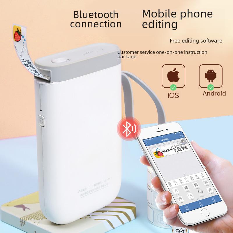 Jingchen D11 Bluetooth Mini-Thermoetikettendrucker