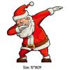 Santa Claus Gesture Trendy Car Fuel Tank and Window Decoration Sticker