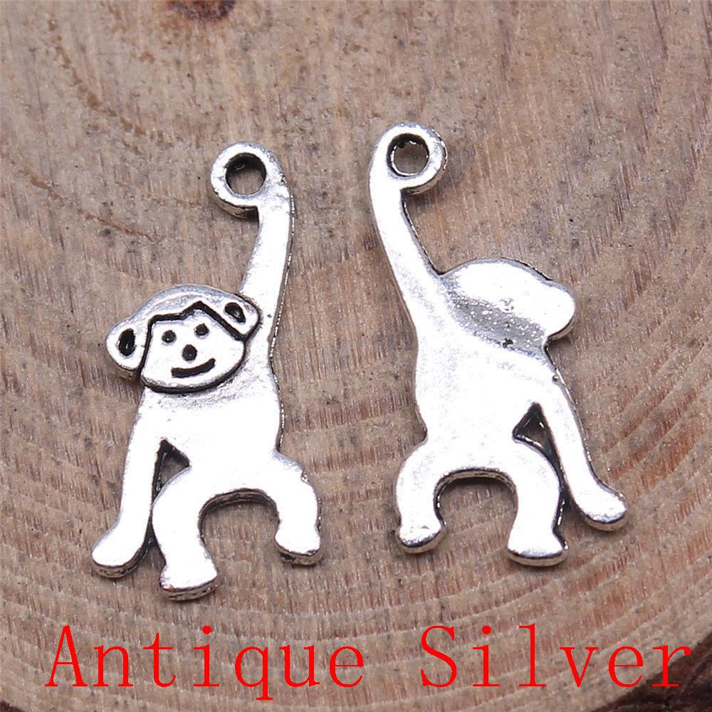 Monkey Bear Shaped Charms Pendant For Bracelet Necklace Jewelry Making Craft Findings