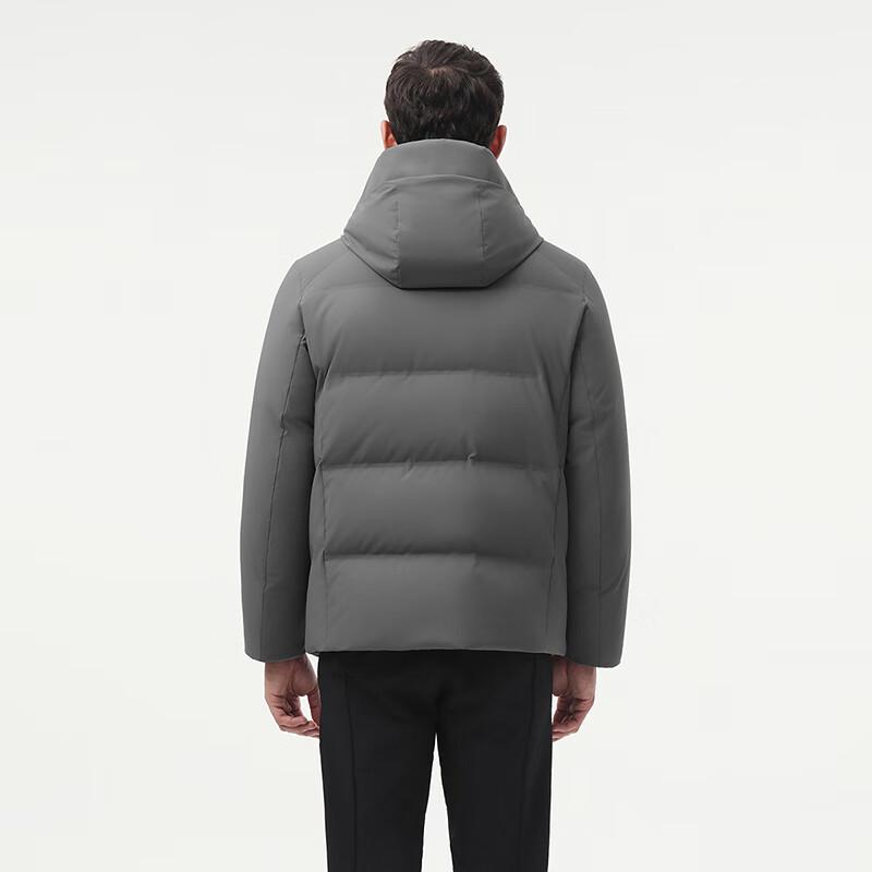 Tanboer Men's Short Goose Down Hooded Business Jacket 5520393