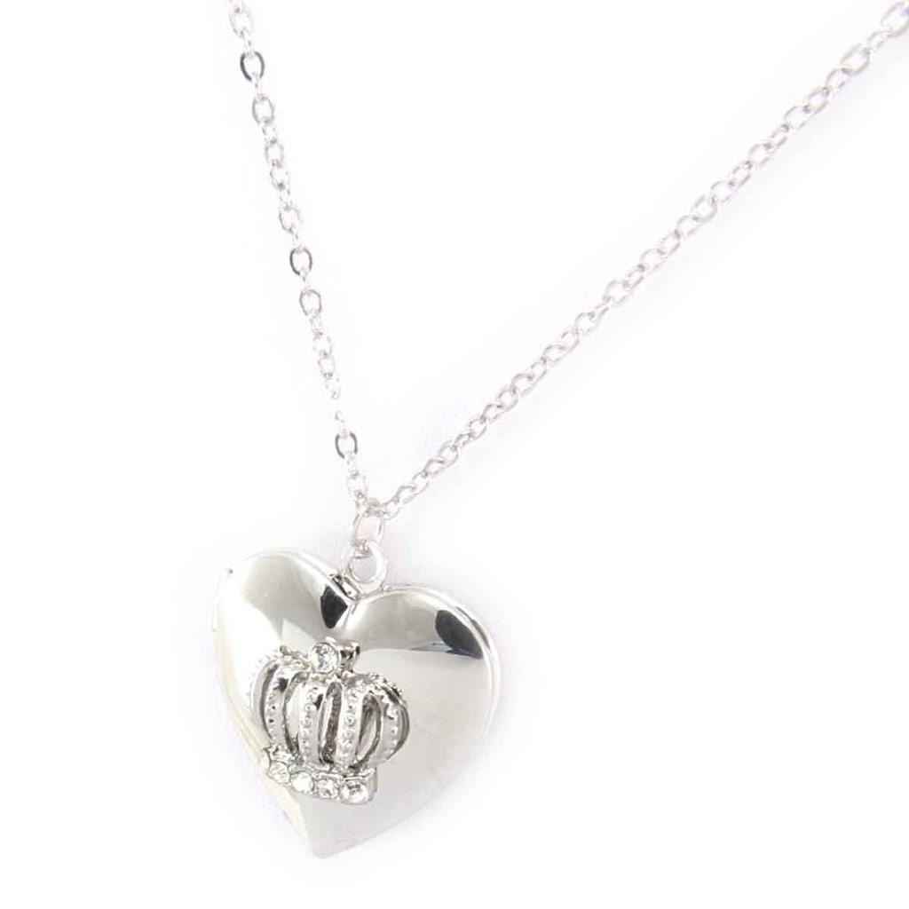 Les Trésors De Lily [J8464] - Silver 'Love' Designer Necklace (cassolette)