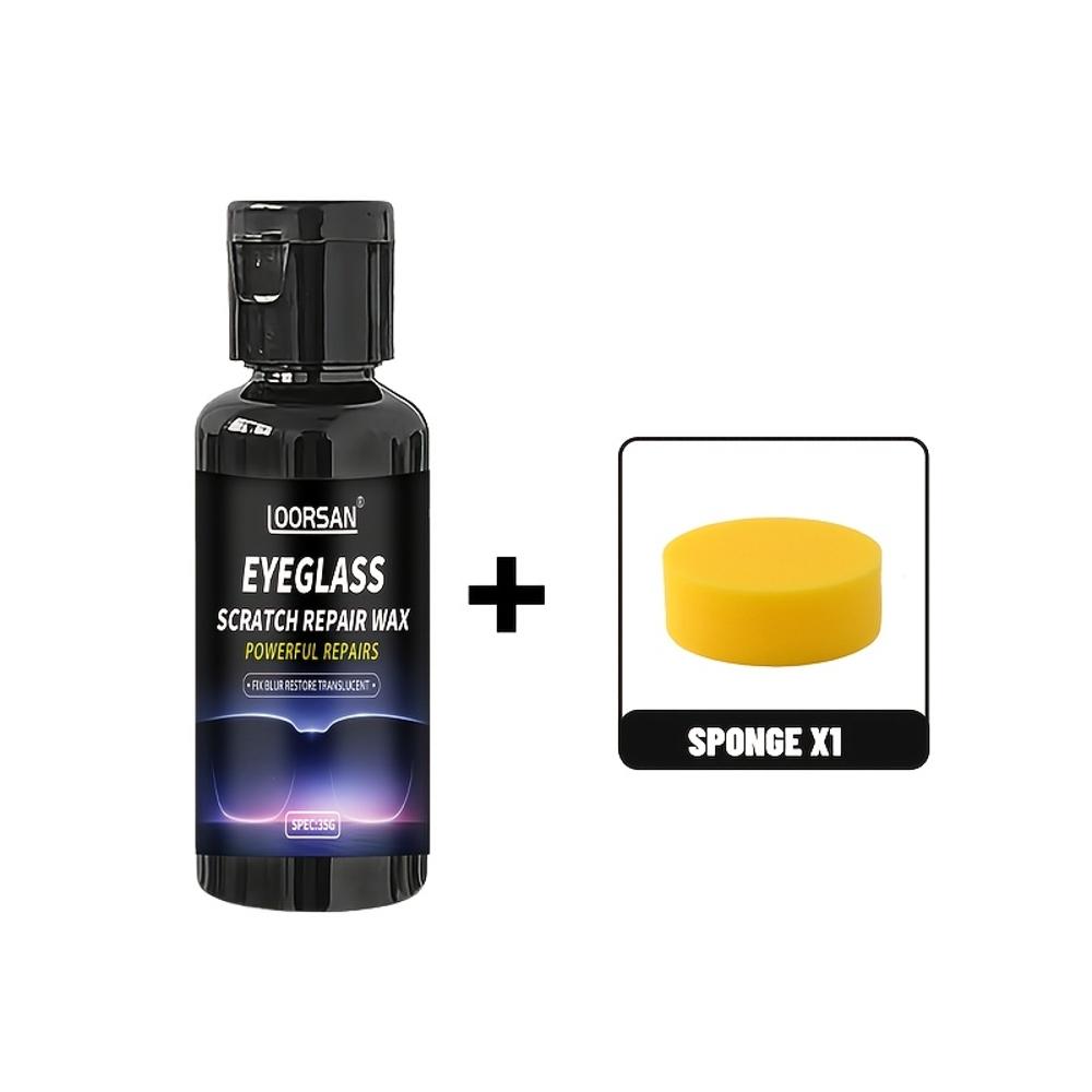 Universal Glass and Lens Scratch Repair Kit - Restores Clarity and Smooth Surface - Suitable for Car Windows, Side Mirrors, Watc