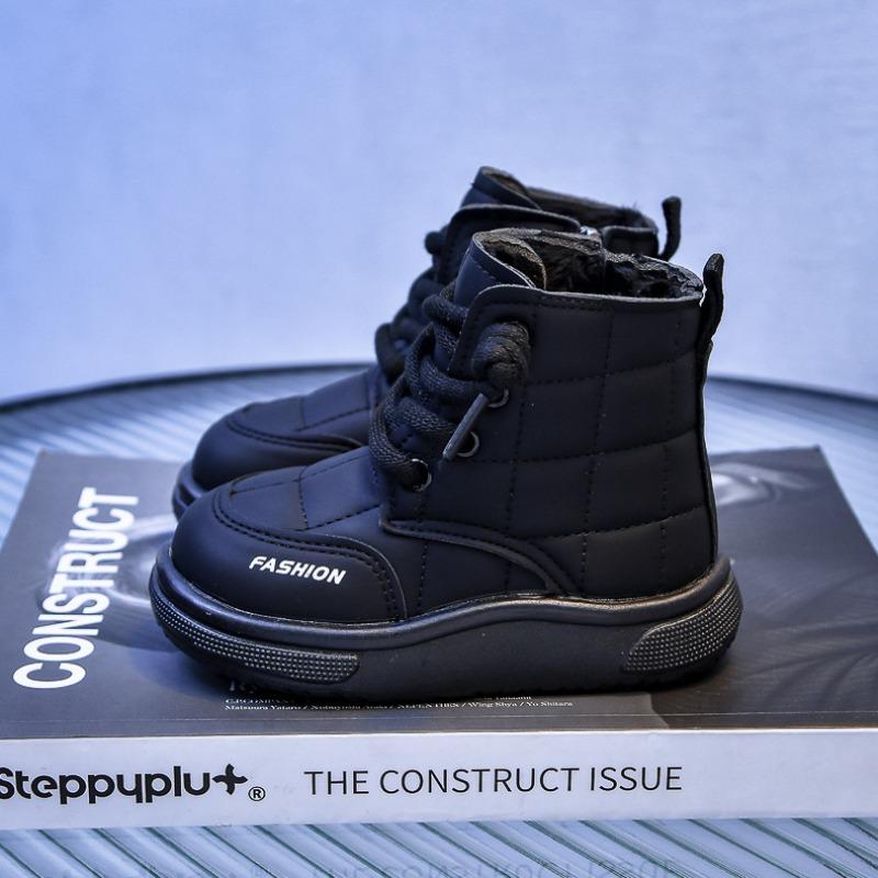 Boys' and Girl's Snow Boots | Fleece-Lined Warm Bread Shoes for Toddlers & Young Kids, Anti-Slip Soft-Sole Winter Boots