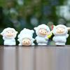 6pcs Cute Cartoon Sheep Handheld Fruit Model Ornament Set For Playroom Decor And Giftgiving
