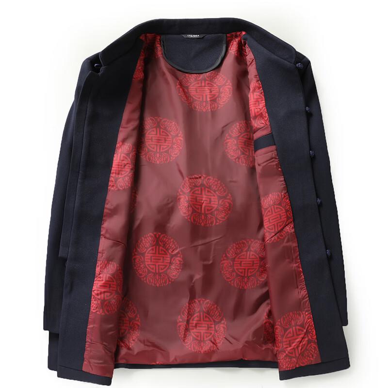 ROMON Men's Mid-Aged Traditional Tang Suit