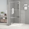 Silver Shower Wall 90x195 Cm Transparent ESG Glass