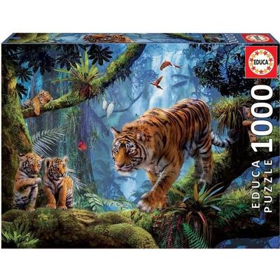 Puzzle - EDUCA - 1000 Teile - Tiere - Tiger auf dem Baum