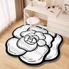 Rose-Shaped Diatom Mud Floor Mat - Stain-Resistant, Easy-to-Clean, for Bedroom or Living Room
