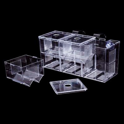 Yousheng Aquarium Breeder Box Isolation Fish Breeding Hatching Divider Transparent Multi-Grid Design Fish Breeding Isolation Box for Shrimp Clownfish