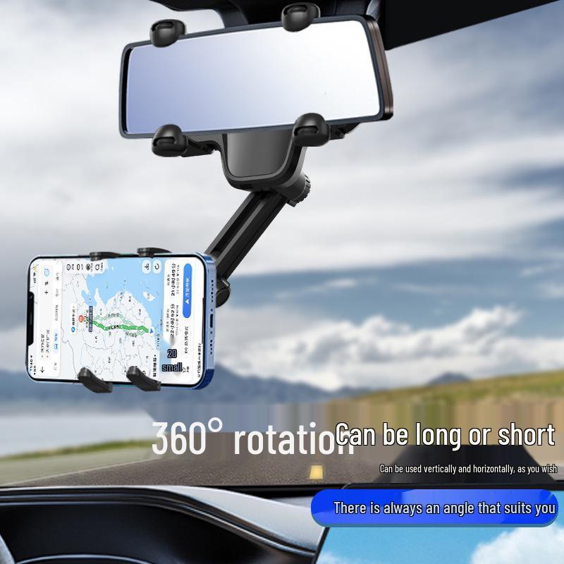 Universal Car Rearview Mirror Phone Holder – New Model