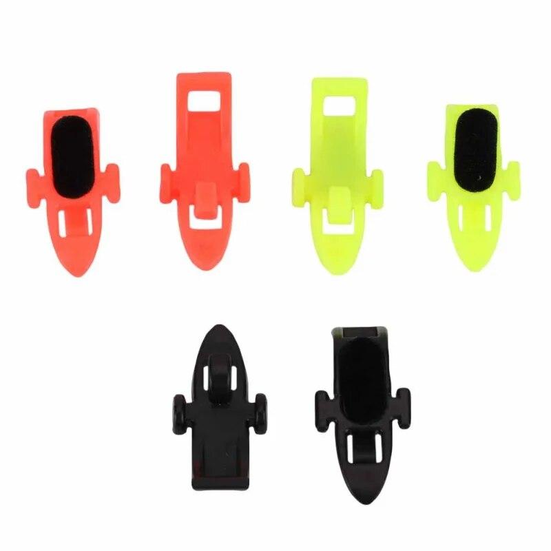 10pcs Fishing Hook Keeper Lure Bait Holder With Rubber Ringsfor Fishing Rod Fishing Gear Portable Accessories Fixed Bait