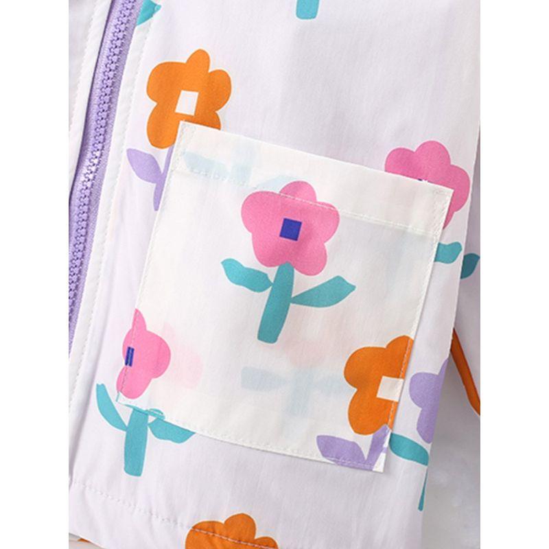 Malwee Children's Fleece Jacket Autumn and Winter New European and American Style Hooded Little Girl Zipper Shirt Girls' Top