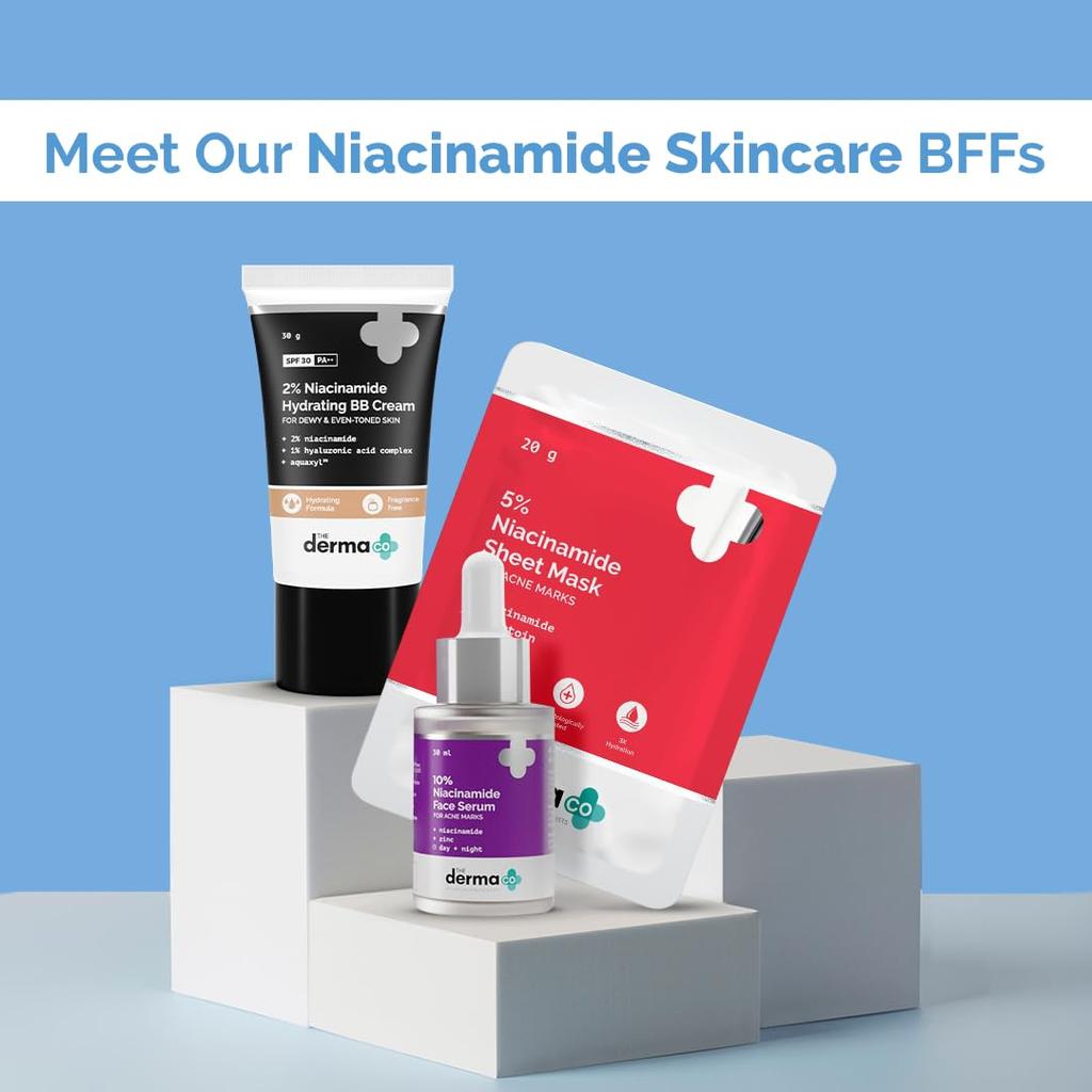 The Derma Co 2% Niacinamide Oily Skin Cleanser 125 ml Pack for Sensitive & Combination Skin