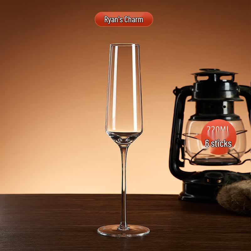 European Crystal Champagne Flutes Set