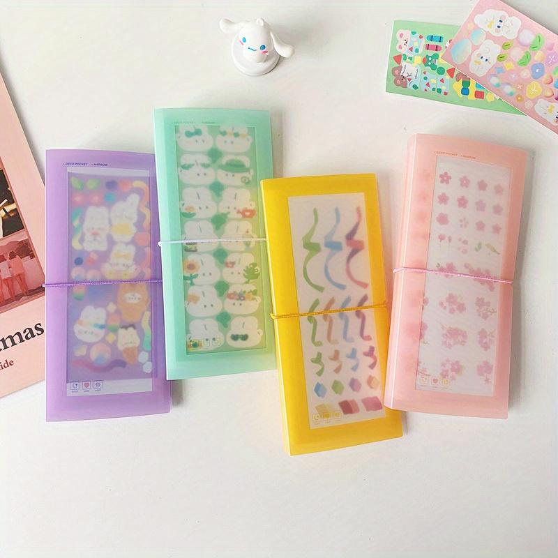 30sheets Album Scrapbooking Material Paper Stickers Collection Storage Book Card Holder Transparent Photo Storage