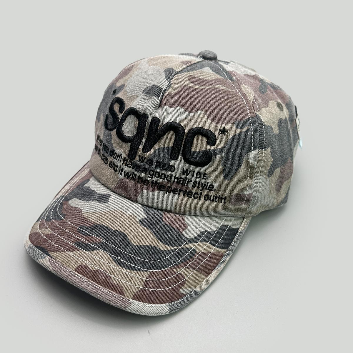 

American Style Camo Letter Embroidery Baseball Hats New Unisex Breathable Hip Hop Sunshade Versatile Niche Fashion Peaked Caps 52-60cm