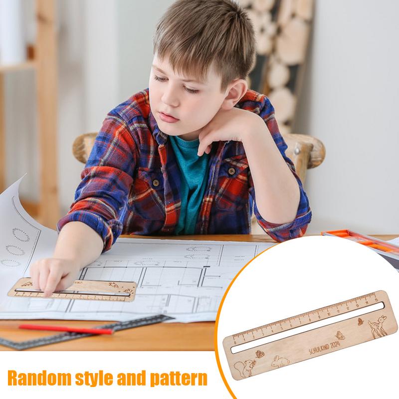 Reading Strips Wooden Reading Tracking Rulers Measuring Ruler For Children Students Teachers Text Guide Reading