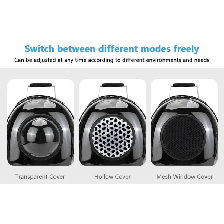 Portable Cat Pet Carrier Backpack Transparent Capsule Bubble Pet Backpack Small Animal Puppy Kitty Breathable Carrier for Travel