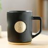 Striped Matte Ceramic Coffee Mug