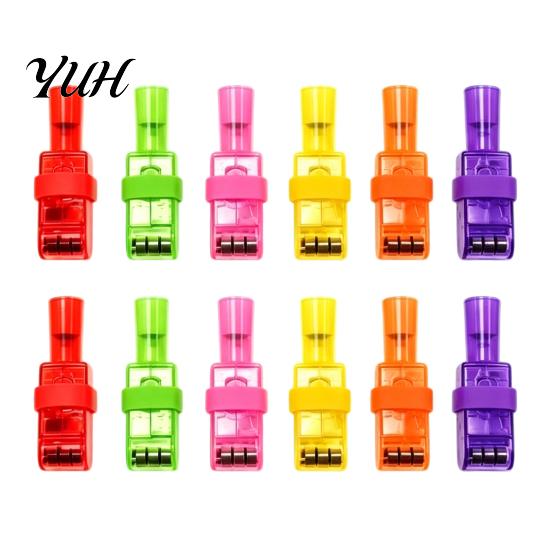 Compact Projector Rings 12 Pcs Halloween Finger Lights, Mini Colorful LED Fun Accessories Pattern Projection Ring for Kids, Goodie Bag Stuffers, Party