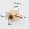 M6/8/10 1/8 1/4 3/8 Inch BSPP Female/Male Brass 90-Deg Elbow Plumbing Adapter Lubrication-Tubing Block
