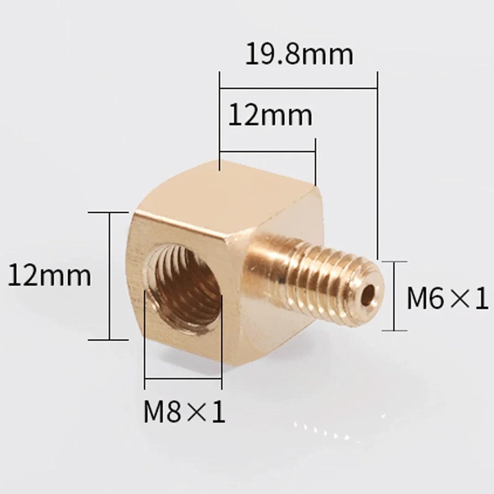 M6/8/10 1/8 1/4 3/8 Inch BSPP Female/Male Brass 90-Deg Elbow Plumbing Adapter Lubrication-Tubing Block