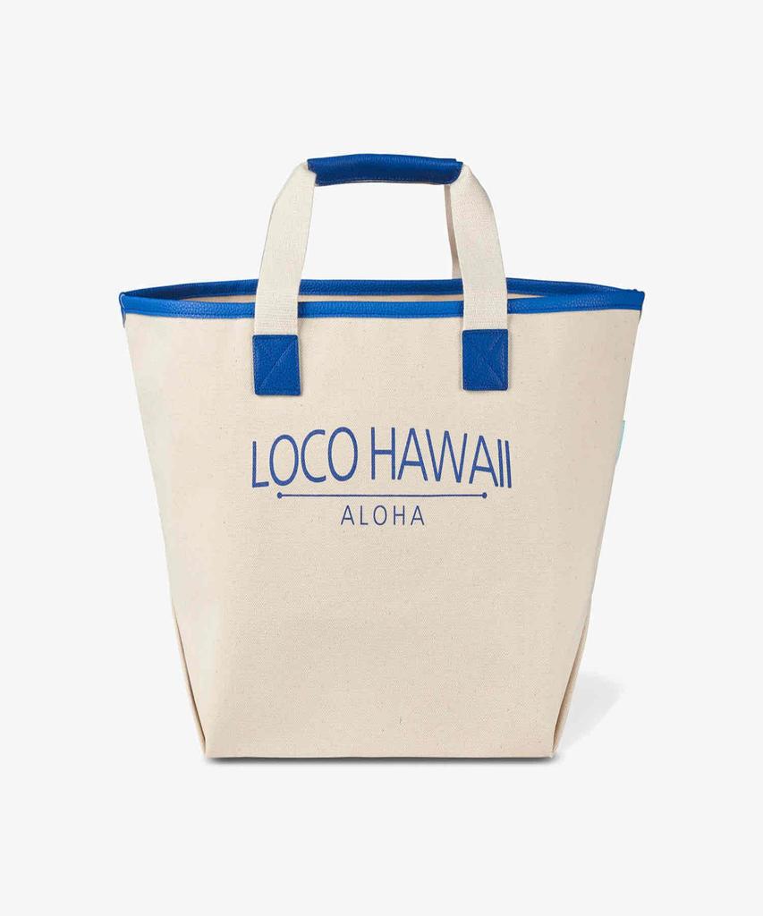 Loco Hawaii Canvas Shopper Bag (3 Colors - Black/Green/Blue)