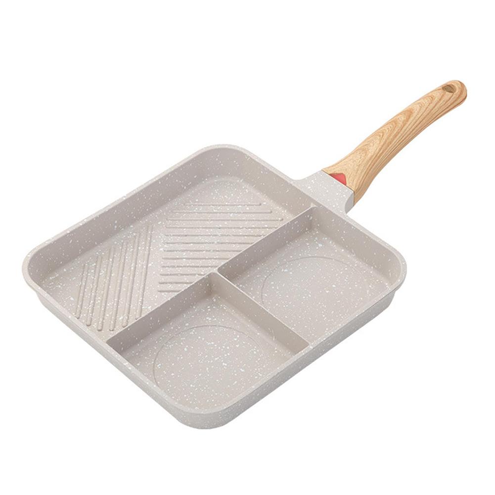 

Сковорода для жареных яиц, сковорода с перегородками, сковорода для завтрака «3 в 1», многофункциональная, с антипригарным покрытием, для барбекю, обеда, блинов