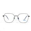 Glasses Square Myopia Glasses Frame Blue Light Metal Titanium Frame Plain Mirror Women Simple Flat Mirror Men