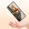 Cute Cat Phone Case Cover for Samsung Galaxy S26 S25 S24 S23 S22 S20 S21 FE Ultra S25 Edge Plus 5G Soft TPU Shell Fundas Capas