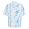 Originals Printed Bubble Gauze Relaxed Fit Zip Short Sleeve Shirt Men Shirts KX1225
