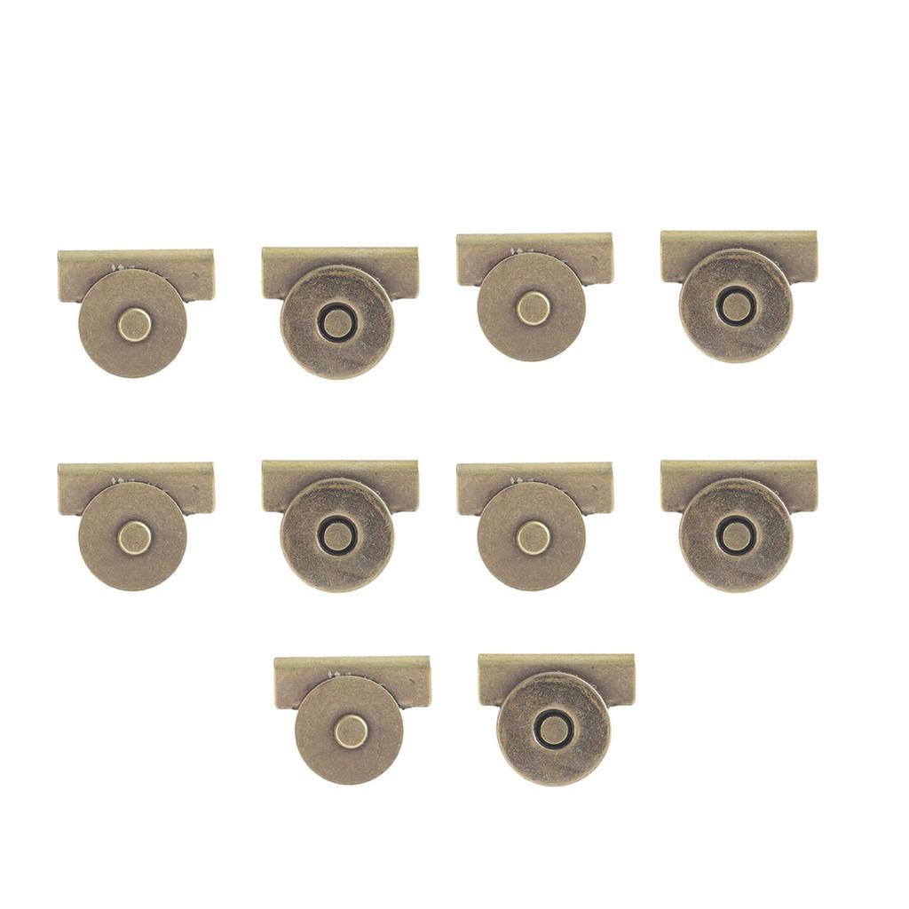 10pcs Strong Magnetic Snap Closures For Bags Secure Electroplate Color Magnetic Clasp For Handbags Backpacks And Wallets