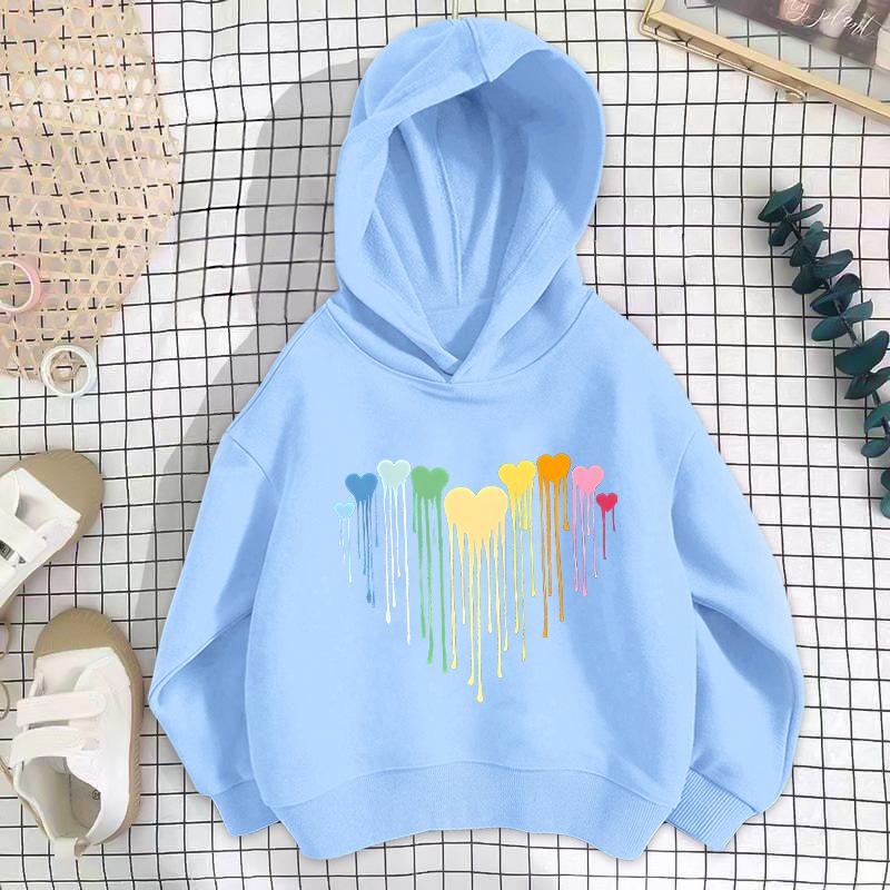 Trendy Dětská Mikina s Spuštěnými Rameny - Unisex Jarní/Podzimní Volný Střih Top 2025