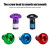 12pcs M5x10mm Disk Brake Rotor Bolts Colorful Stainless Steel MTB Mountain Bike T25 Brakes Disc Fixed Screw Bicycle Accessories