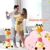 Rechargeable Musical Educational Doll with Lights Interactive Baby Gift Repeating What You Say Dancing Talking Giraffe Toy
