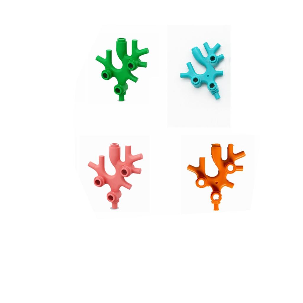 Non-Toxic Moc Animals Sea Zoo Fish Seagull Seal Scorpion Lobster Crab Coral Shell Toys For Children Educational Animals Building Blocks