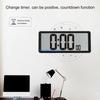 Large LCD Wall Clock with Temperature Date Display for Home Office Decoration D57B