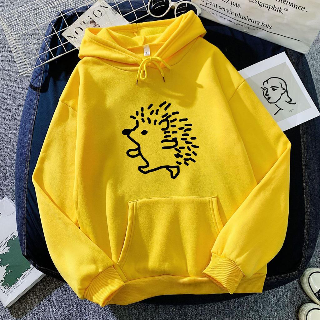 HedgehoginsHooded Sweatshirt for Men and Women, Couple Outfit, Autumn and Winter Korean Style, Trendy Loose Lazy Sweatshirt,