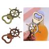 Elegant Contemporary Rudder Keyring Functional Bottle Opener Accessory Zinc Alloy Keyring Accessories
