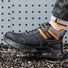 Mode Herrenstiefel Durchtrittsicher Anti-Quetsch Arbeitsstiefel Sicherheitsschuhe Herren Stahlkappenschuhe Sicherheitsstiefel Schutzschuhe Komfort