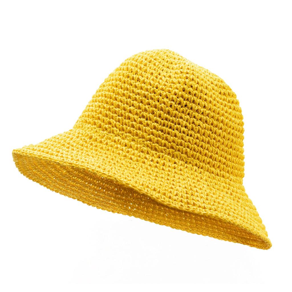 Nomad Sari Floppy Straw Sun Hat – Yellow