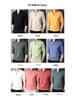 Men's Cotton Long-Sleeve Stand-Up Collar Zipper T-Shirt - Autumn Fashion Casual Solid Color