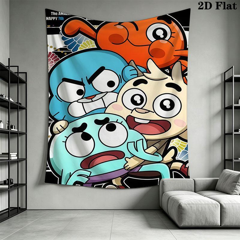 Gumball Wall Hanging Printed Fabric Blanket Decorative Tapestries for Bedroom Living Room Home Decor