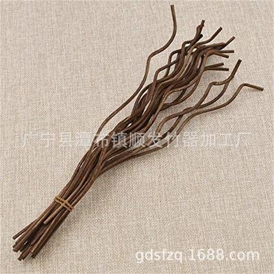 Wavy Rattan Reed Sticks Refills - Natural Adhesive Wall Decor & Room Partition Scent Boosters, Aromatherapy Replacement