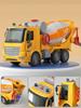 Large Simulation Engineering Mixer Truck Model Inertia Transporter Concrete Cement Truck Light Music Children Toys Gift