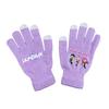 Kids Boys Girls Kpop Hunters Derpy Rumi Zoey Mira Printed Velvet Autumn Winter Warm Knitted Gloves