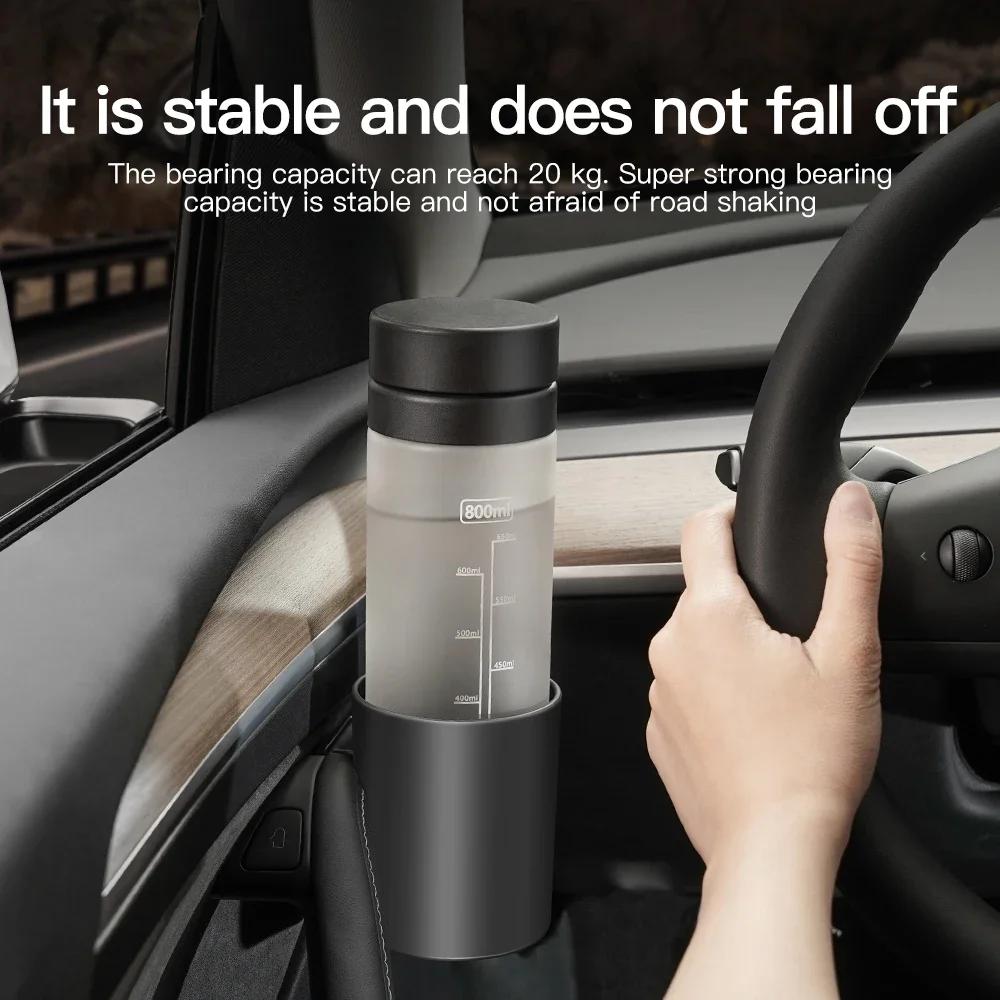 New For Tesla Model 3 Y Highland Juniper 2025 4 Pcs/Set Car Door Cup Holder Special Door Cup Storage Box Rack Car Accessories