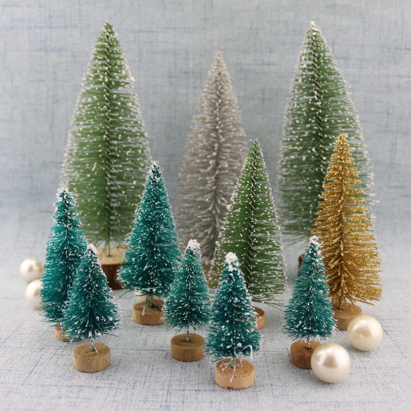 Mini Christmas Tree DIY Christmas Decorations   Small Pine Tree Xmas Ornaments Navidad Gifts Christmas Decors